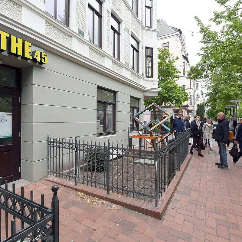 Häuserfassade des Goethequartiers